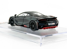 Load image into Gallery viewer, CM 1:64 Matte Black 765LT Racing Sports Model Diecast Metal Car New Collection