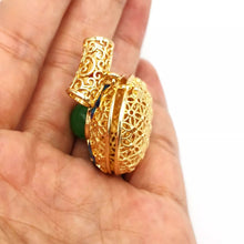 Load image into Gallery viewer, Nature Jade Lotus Fu Pendant Necklace Gift Jewelry charm Blessing Lucky New