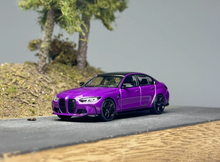 Load image into Gallery viewer, AR 1:64 Purple M3 G80 Sedan Sports Model Diecast Metal Car New Collection