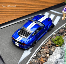 Load image into Gallery viewer, Liberty 1:64 Blue Mustang Widebody Muscle Sports Model Diecast Metal Car New Collection
