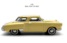 Load image into Gallery viewer, 1:87 Yellow Stipunk Coupe Classic Sports Model Diecast Metal Car New Collection