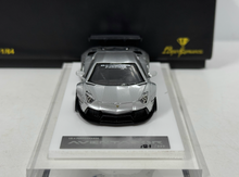 Load image into Gallery viewer, Onemodel 1:64 Silver LP700 Aventador LB Racing Sports Model Diecast Resin Car