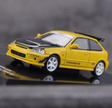 Load image into Gallery viewer, MH 1:64 Yellow Carbon Civic Type R EK9 Sports Model Diecast Metal Car New Collection