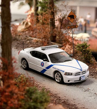 Load image into Gallery viewer, Rollin 1:64 White 2008 Charger Arkansas ASP Police Model Diecast Metal Car New Collection