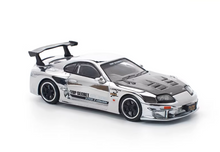 Load image into Gallery viewer, Poprace 1:64 Silver Carbon Supra GT300 Top Secret Model Diecast Metal Car New Collection