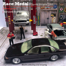 Load image into Gallery viewer, 1:64 Painted Figure Mini Model Miniature Resin Diorama Car Repair Polish Man BL