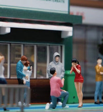 Load image into Gallery viewer, 1:64 Painted Figure Mini Model Miniature Resin Diorama Propose Couple Marraige