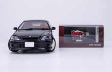 Load image into Gallery viewer, MH 1:18 Black JDM Civic Type R EK9 Hatchback Engine Model Diecast Metal Car