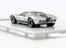 Load image into Gallery viewer, MY64 1:64 Silver GT GT40 MK1 Racing Sports Model Diecast Resin Car New Collection