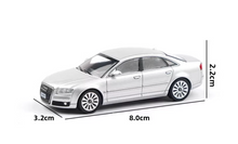 Load image into Gallery viewer, XCARTOY 1:64 Silver A8 D3 Luxury Sedan Sports Model Diecast Metal Car New Collection