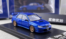 Load image into Gallery viewer, 1:64 Furuya Blue Impreza WRX STI IX 9 GD Sedan Model Diecast Metal Car New Collection