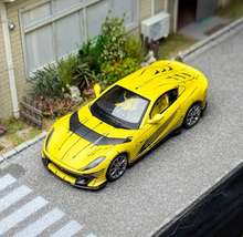 Load image into Gallery viewer, BBR 1:64 Yellow 812 Competitizone Racing Sports Model Diecast Metal Car New Collection