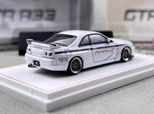 Load image into Gallery viewer, FH 1:64 JDM White Skyline GTR R33 Mines Sports Model Diecast Metal Car New Collection