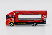 Load image into Gallery viewer, UM 1:64 Red 500 HINO EVA Ranger Transporter Truck Model Diecast Metal Car