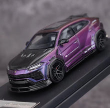 Load image into Gallery viewer, Flame 1:64 Purple Carbon URUS Widebody SUV Sports Model Diecast Metal Car New Collection