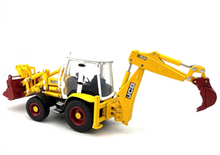 Load image into Gallery viewer, 1:76 Yellow JCB 3CX Backhoe Loader Model Diecast Metal Car New Collection
