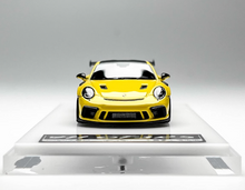 Load image into Gallery viewer, 1:64 CL Yellow GT3 RS 991.2 Racing Sports Model Diecast Resin Car New Collection