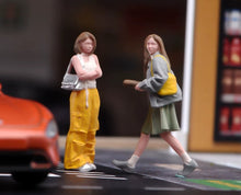 Load image into Gallery viewer, 1:64 Painted Figure Model Miniature Resin Diorama Toy Sand Girlfriend Lady Set
