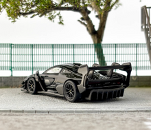 Load image into Gallery viewer, CM 1:64 Black Senna GTR Racing Sports Model Diecast Metal Car New Collection