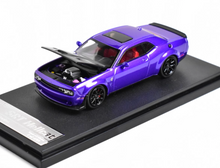 Load image into Gallery viewer, SH 1:64 Purple Carbon SRT Hellcat Muscle Sports Model Diecast Metal Car New Collection