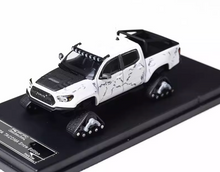 Load image into Gallery viewer, GCD 1:64 White Tacoma Pickup Truck Snow Sports Model Diecast Metal Car New Collection