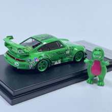 Load image into Gallery viewer, MC 1:64 Green Dinosaur RWB 993 Figure Sports Model Diecast Metal Car New Collection