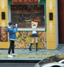 Load image into Gallery viewer, 1:64 Painted Figure Mini Model Miniature Resin Diorama Short Hair Uniform Girl