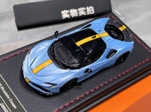 Load image into Gallery viewer, U2 1:64 Blue SF90 Stradale Coupe Hard Top Sports Model Diecast Resin Car New Collection