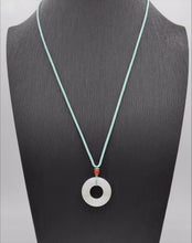 Load image into Gallery viewer, Nature Jade White Ring Pendant Necklace Gift Jewelry charm Blessing Luck Fortune