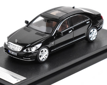 Load image into Gallery viewer, MH 1:64 Black S-Class S600L W221 Luxury Sedan Sports Model Diecast Metal Car