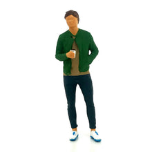 Load image into Gallery viewer, 1:64 Painted Figure Mini Model Miniature Resin Diorama Sand Gym Man Lady Sports