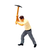 Load image into Gallery viewer, 1:64 Painted Figure Mini Model Miniature Resin Diorama Worker Mining Shovel Man
