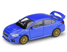 Load image into Gallery viewer, WELLY 1:36 Blue Impreza WRX STI Racing Sports Model Diecast Toy Metal Car New