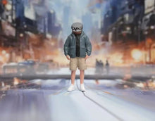 Load image into Gallery viewer, 1:64 Painted Figure Model Miniature Resin Diorama Sand Robot Man Boy Stand Toy