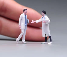 Load image into Gallery viewer, 1:64 Painted Figure Model Miniature Resin Diorama Sand Doctor Surgeon Lady Man A