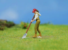 Load image into Gallery viewer, 1:64 Painted Figure Model Miniature Resin Diorama Sand Gardener Nurseryman Woman Collection
