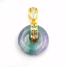 Load image into Gallery viewer, Nature Jade Round Pendant Necklace Gift Jewelry charm Blessing Lucky Accessory B