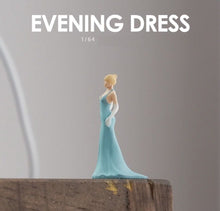 Load image into Gallery viewer, 1:64 Painted Figure Mini Model Toy Miniature Car Scenes Resin Lady Party Dress