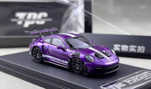 Load image into Gallery viewer, TPC 1:64 Purple 911 GT3 RS 992 Pursuit Sports Model Diecast Metal Car New Collection