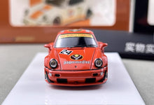 Load image into Gallery viewer, FS 1:64 Orange RWB 964 #24 Classic Sports Model Diecast Metal Car New Collection