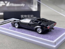 Load image into Gallery viewer, FY 1:64 Black Countach LP5000 S QV Racing Sports Model Diecast Metal Car New Collection