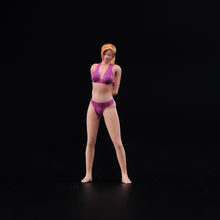 Load image into Gallery viewer, 1:64 Painted Unpainted Figure Model Miniature Resin Diorama Beauty Bikini Girl New