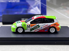 Load image into Gallery viewer, SW 1:64 JACCS Civic EG6 #14 Hatchback Sports Model Diecast Metal Car New Collection