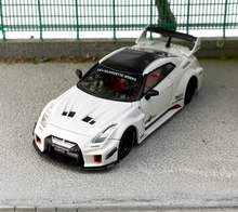 Load image into Gallery viewer, CM 1:64 White GTR R35 35GT-RR LBWK Racing Sports Model Diecast Metal Car New Collection