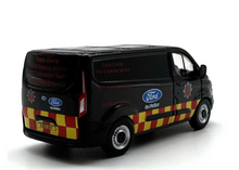 Load image into Gallery viewer, OXFORD 1:76 Black Transit Fire Rescue Vehicle Van Model Diecast Metal Car New Collection