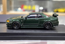 Load image into Gallery viewer, MH 1:64 Green Skyline GTR R34 NISMO CRS VER Sports Model Diecast Metal Car New Collection