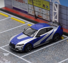 Load image into Gallery viewer, TM GDO 1:64 Silver Blue M4 Coupe Racing Sports Model Diecast Metal Car New