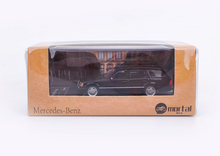 Load image into Gallery viewer, Mortal 1:64 Black S124 E300 Wagon Roof Bike Model Diecast Metal Car New