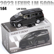 Load image into Gallery viewer, Masdi 1:64 2023 Black LM500h Mini Van MPV Sports Model Diecast Metal Car New Collection