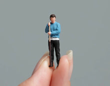 Load image into Gallery viewer, 1:64 Painted Figure Model Miniature Resin Diorama Pool Table Man Woman Billiard